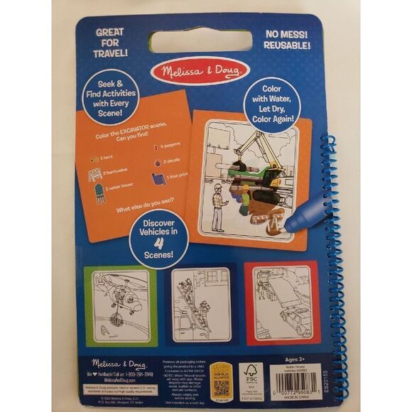 Melissa and Doug Water Reveal Vehicles - Picture 4 of 8